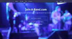 Desktop Screenshot of join-a-band.com