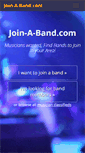 Mobile Screenshot of join-a-band.com